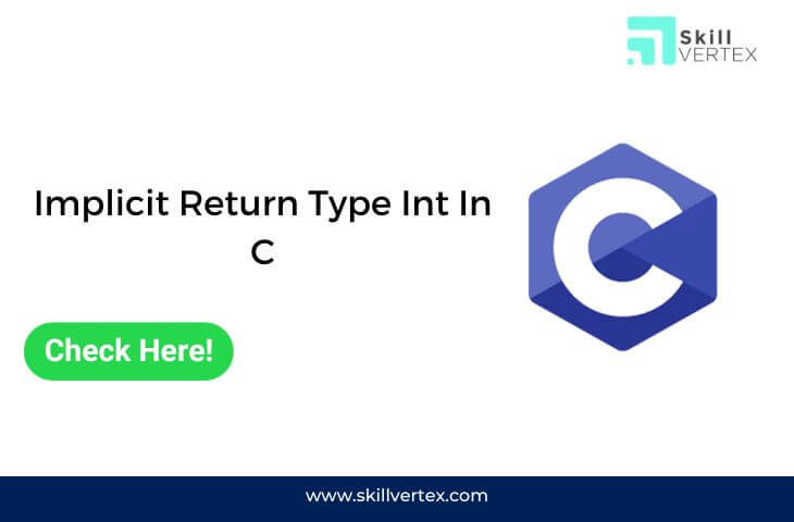 Implicit Return Type Int In C