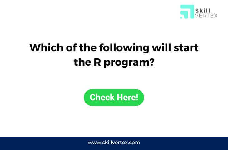 Which of the following will start the R program?